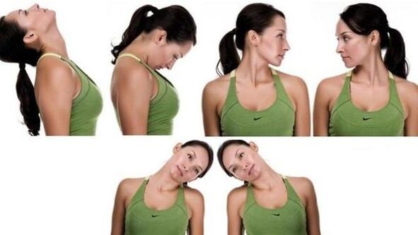 gimnasia para el cuello para la osteocondrosis